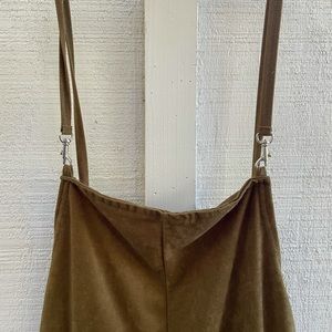 Amazing Vintage Brown Velvet overalls! Size XS/S